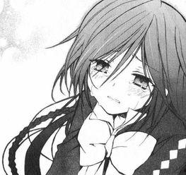 黑白女头像动漫